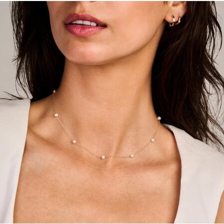 Blush Blush Collier 14k geelgoud met Zoetwater Parel 3185YPW