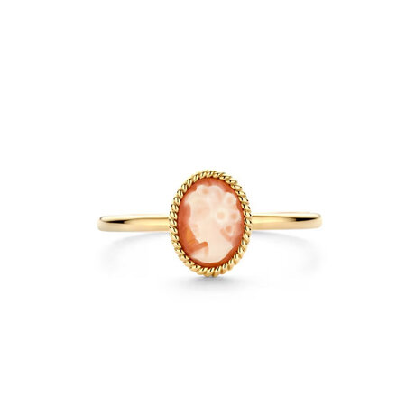 Blush Blush Ring 14k geelgoud met Camee 1250YCA