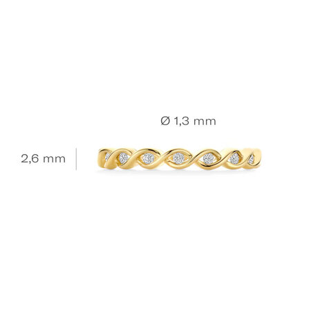 Blush Blush Ring 14k geelgoud met zirkonia 1259YZI