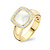 Tirisi Moda Tirisi Milano Due Ring 18k geelgoud met parelmoer TR9778WQ(2T)