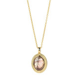 Blush Blush Collier 14k geelgoud met Parelmoer en Bergkristal 3169YBQ