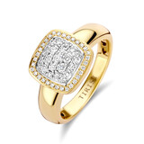 Tirisi Tirisi Milano Due Ring 18k geelgoud met diamant TR9762D(2T)