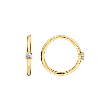 Blush Blush Creolen 14k geelgoud met zirkonia 7367YZI