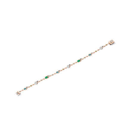 Tirisi TIRISI Armband Venice 18k roségoud met topaas en diamant TB9071TLE(2P)