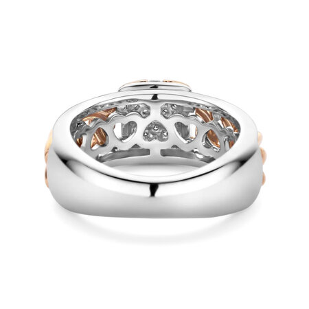 Tirisi Moda TIRISI Moda Ring Grumetta bicolor met diamant TM1131D(2P)