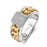 Tirisi Moda TIRISI Moda Ring Grumetta bicolor met diamant TM1132D(2T)