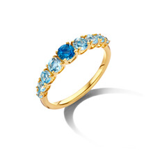 Mrs.Janssen Mrs. Janssen Ring 14k Geelgoud met Topaas 614090