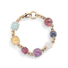 Bron BRON Armband Catch 18k Roségoud met edelstenen en diamant 8AR3965MIX20BR