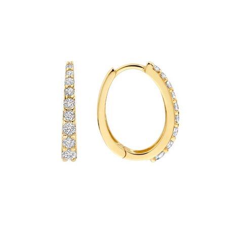 Blush Blush Creolen 14k geelgoud met zirkonia 7342YZI