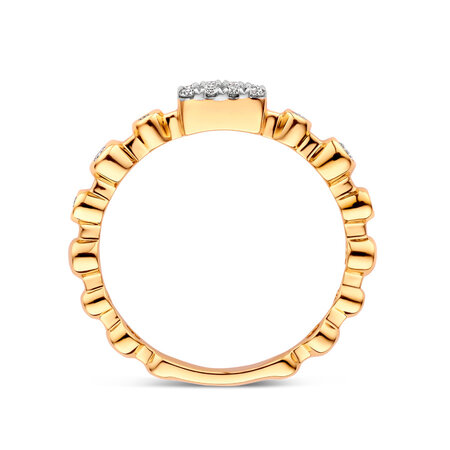 Tirisi TIRISI Ring Venice 18k Geelgoud met diamant TR9805D(2T)