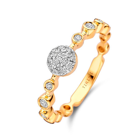 Tirisi TIRISI Ring Venice 18k Geelgoud met diamant TR9806D(2T)