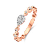 Tirisi TIRISI Ring Venice 18k Roségoud met diamant TR9807D(2P)