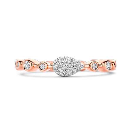 Tirisi TIRISI Ring Venice 18k Roségoud met diamant TR9807D(2P)
