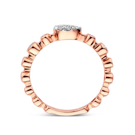 Tirisi TIRISI Ring Venice 18k Roségoud met diamant TR9807D(2P)