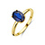 HuisCollectie HuisCollectie Ring 14k geelgoud met Saffier 614521