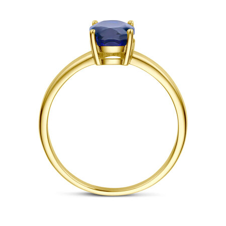 HuisCollectie HuisCollectie Ring 14k geelgoud met Saffier 614521