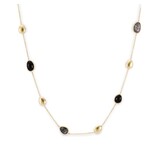  Mrs. Janssen Collier 14k Geelgoud met Rutielkwarts, Onyx 610183