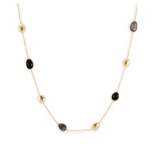  Mrs. Janssen Collier 14k Geelgoud met Rutielkwarts, Onyx 610183