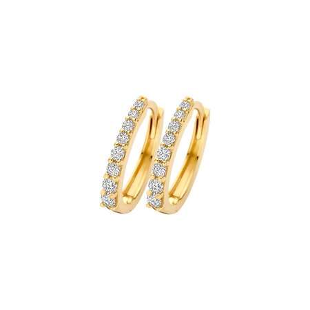 Blush Blush Creolen 14k geelgoud met zirkonia 7341YZI