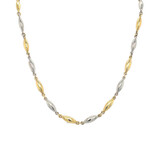 HuisCollectie HuisCollectie Collier 14k bicolor goud fantasie schakel 45cm 609633