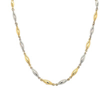HuisCollectie HuisCollectie Collier 14k bicolor goud fantasie schakel 45cm 609633