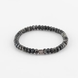 Y&G Y&G Men Armband 14k witgoud met donker Labradoriet 8038M-W