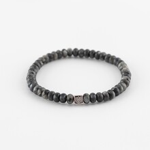 Y&G Y&G Men Armband 14k witgoud met donker Labradoriet 8038M-W