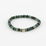 Y&G Y&G Men Armband 14k geelgoud met Mosagaat 8009M-Y