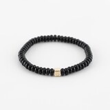 Y&G Y&G Men Armband 14k geelgoud met Onyx 8013M-Y