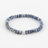 Y&G Y&G Men armband 14k witgoud met Sodaliet 8001M-W