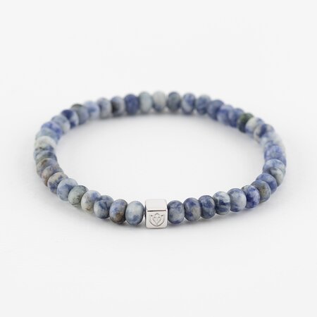 Y&G Y&G Men armband 14k witgoud met Sodaliet 8001M-W