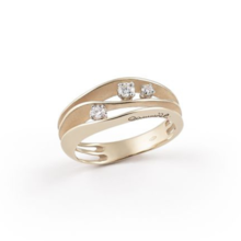 Cammilli Cammilli Ring Dune 18k Beige goud met diamant GAN2662N
