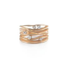Annamaria Cammilli Annamaria Cammilli Ring Dune 18k Roségoud met diamant GAN0914J