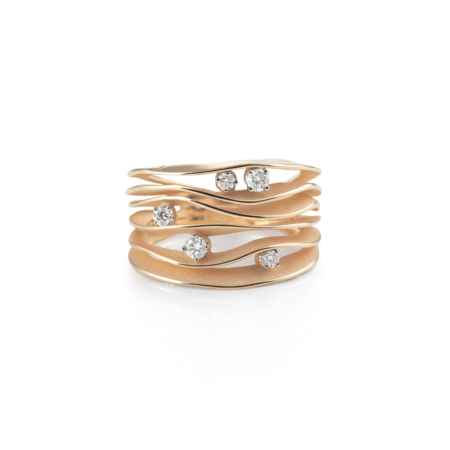 Cammilli Cammilli Ring Dune 18k Roségoud met diamant GAN0914J