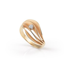 Annamaria Cammilli Annamaria Cammilli Ring Velaa Star 18k Roségoud met diamant GAN3245J