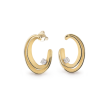 Annamaria Cammilli Annamaria Cammilli Oorstekers Dune 18k Geelgoud met diamant GOR2778U