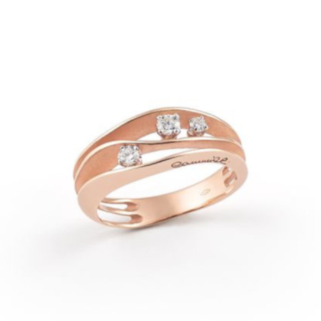 Cammilli Ring Dune 18k Roségoud met diamant GAN2662P