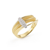 Cammilli Cammilli Ring Dune Chic Pavé 18k Geelgoud met diamant GAN3672PAVU