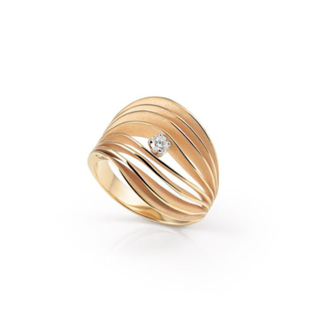 Cammilli Cammilli Ring Velaa Star 18k Roségoud met diamant GAN3247J