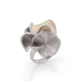 Cammilli Cammilli Ring Sultana 18k Witgoud met diamant GAN1814T