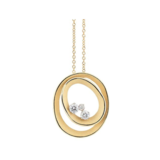 Cammilli Cammilli Collier Dune Solar 18k Geelgoud met diamant GPE3092U