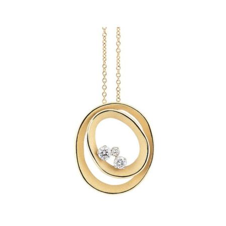Cammilli Cammilli Collier Dune Solar 18k Geelgoud met diamant GPE3092U