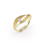 Cammilli Cammilli Ring Dune Assolo 18k Geelgoud met diamant GAN3236U