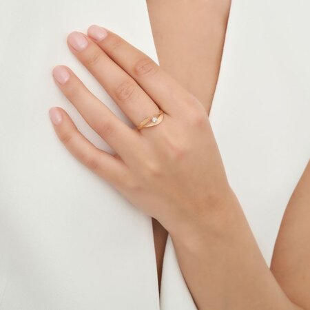 Cammilli Cammilli Ring Dune Assolo 18k Geelgoud met diamant GAN3236U
