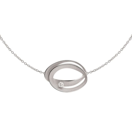 Cammilli Cammilli Collier Dune Assolo 18k Witgoud met diamant GCO3687W