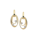 Cammilli Cammilli Oorhangers Dune 18k geelgoud met diamant GOR1244U