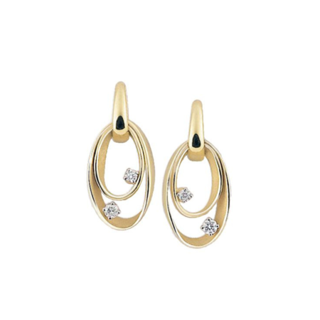 Cammilli Cammilli Oorhangers Dune 18k geelgoud met diamant GOR1244U