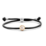 Tirisi Moda TIRISI Moda Armband leder met 18k geelgoud en Parelmoer TM2181BL(2T)