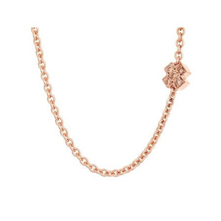 Bron BRON Collier Joy 18k Roségoud met Champagne diamant 8CR440145CBR