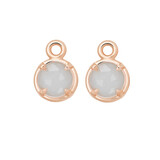 Bron BRON Creoolhangers Mira Mira 18k Roségoud met Maansteen 8OR4856MWB